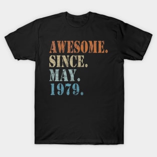 41th Birthday gift 41 Years Old Awesome Since May 1979 T-Shirt